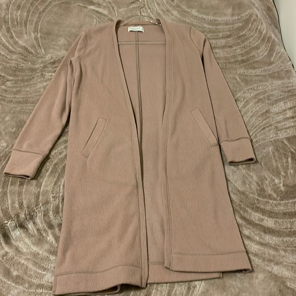 Light blush soft & cozy long cardigan sweater!